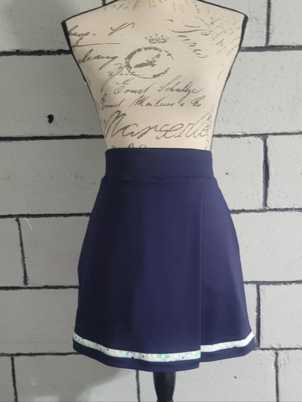 PEBBLE BEACH Navy Blue Skirt Sz L